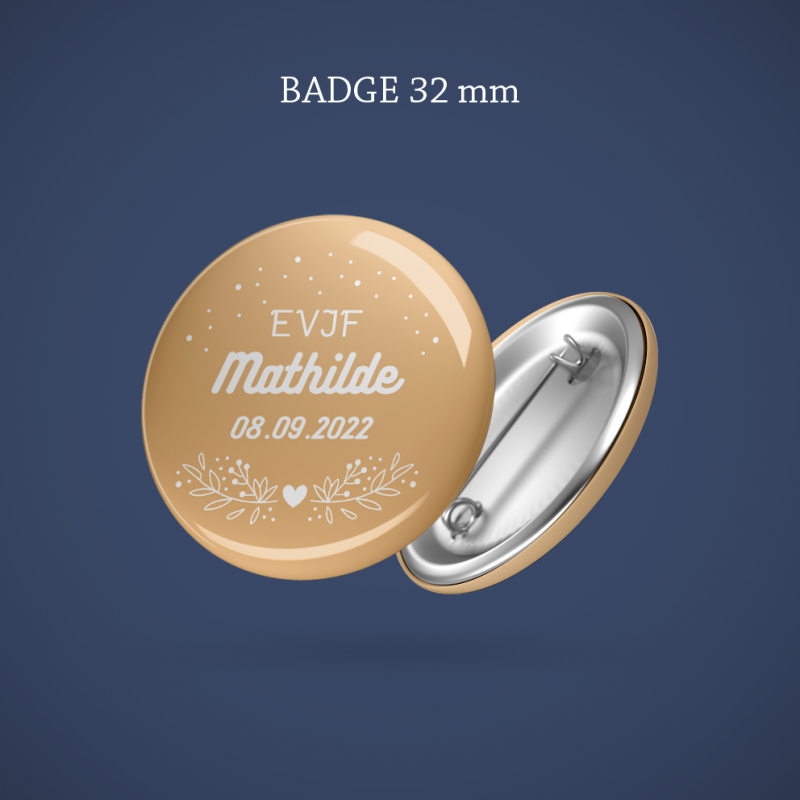 Badge EVJF Arabesque 32 mm