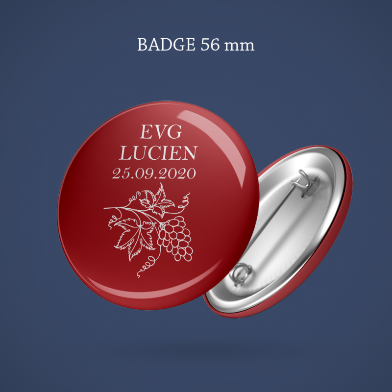 Badge EVG Vigne 56 mm